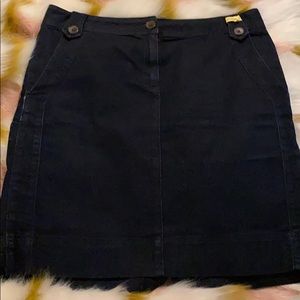 Dana Buckman designer jean skirt